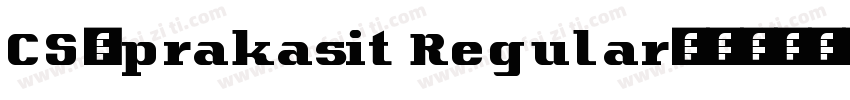 CS_prakasit Regular字体转换